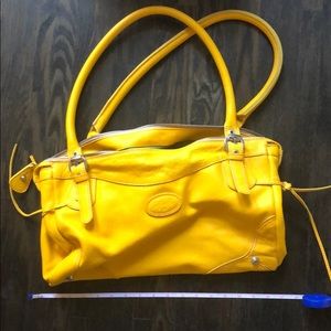 Large yellow leather Sofia C purse